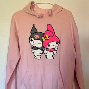 Sanrio My Melody and Kuromi Pink Hoodie Sweater